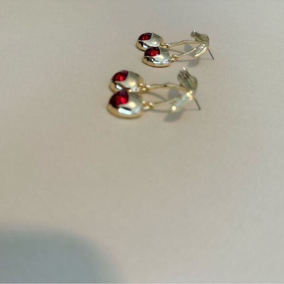 Cherry  earrings N1074 - Picture 3 of 4